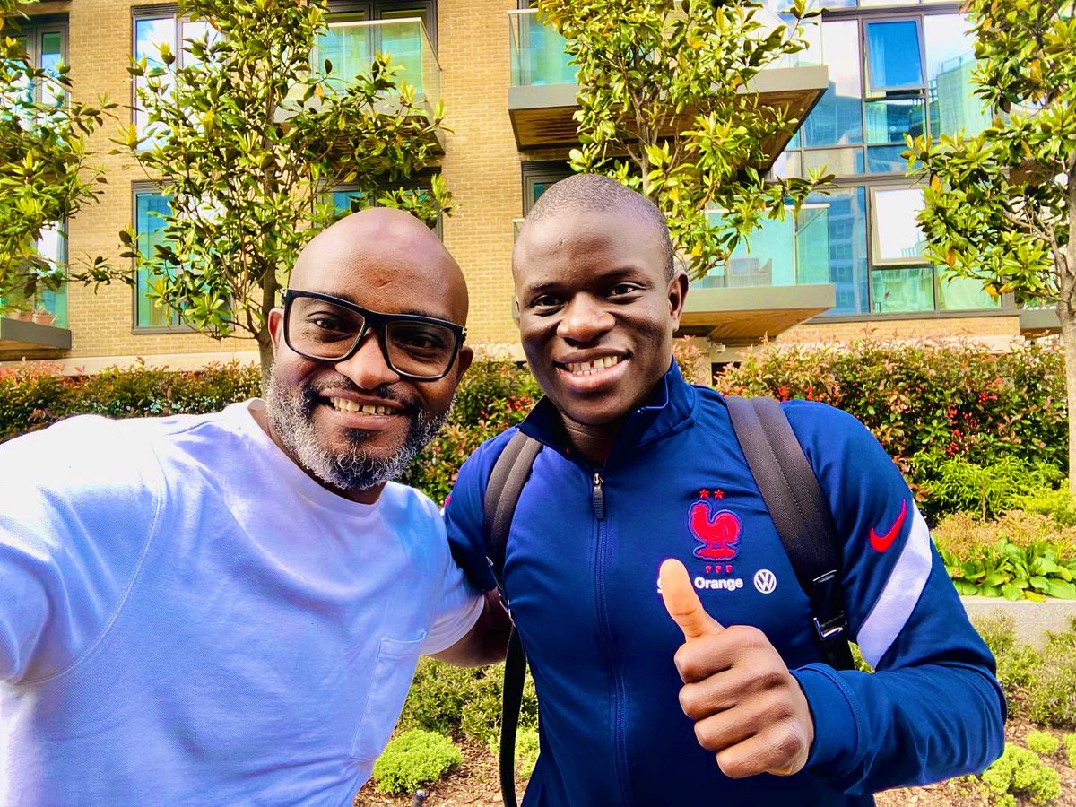raggaremi's tweet photo. Moments with Ngolo Kante… All round great guy! Thanks for the convo https://t.co/dupKc3qYfZ