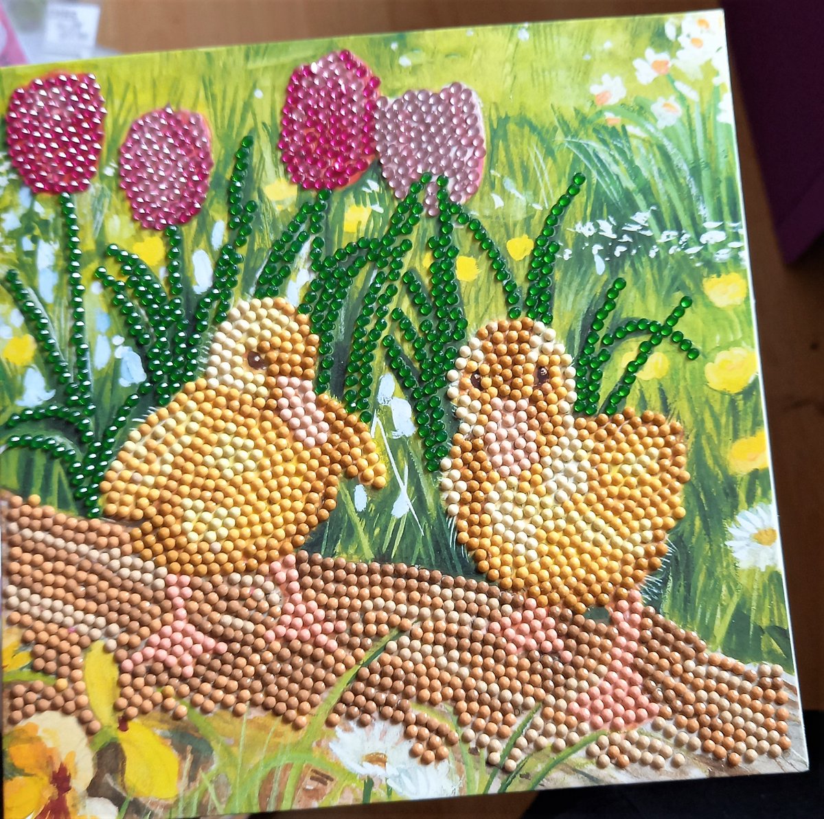 Fizzydesgns's tweet photo. #crystalartcardkit #tulips and #ducklings #Craftbuddy #crystalart #cardmaking #crafting https://t.co/o9M9AZnw2m