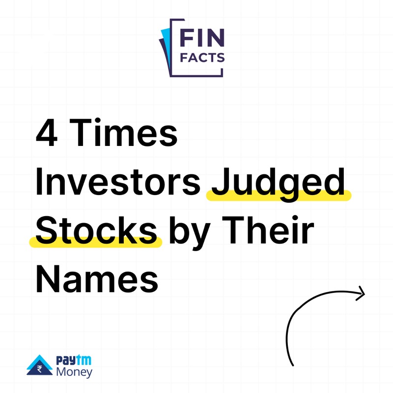 PaytmMoney's tweet photo. What's in a name, you ask? Here are 4 instances when investors have accidentally bought shares just because of the name, driving up the price of the wrong stock. 

#FinFacts #StockMarket #Sunday #Finance #PaytmMoney