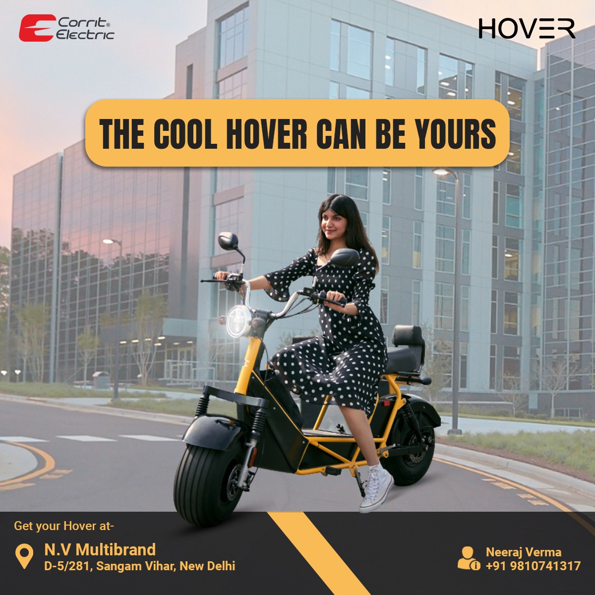 hover_scooter's tweet photo. Making the new-age bike yours is easier than ever.
Get your Hover at:
N.V Multibrand
D-5/281, Sangam Vihar, New Delhi
We await your presence!
#Hoverscooter #Electricvehicle #Ebike #EV #ElectricMotor #ElectricBike #dealership #dealers #BookNow #future #rideyourfuture #TeamHover https://t.co/leYd54w9yg