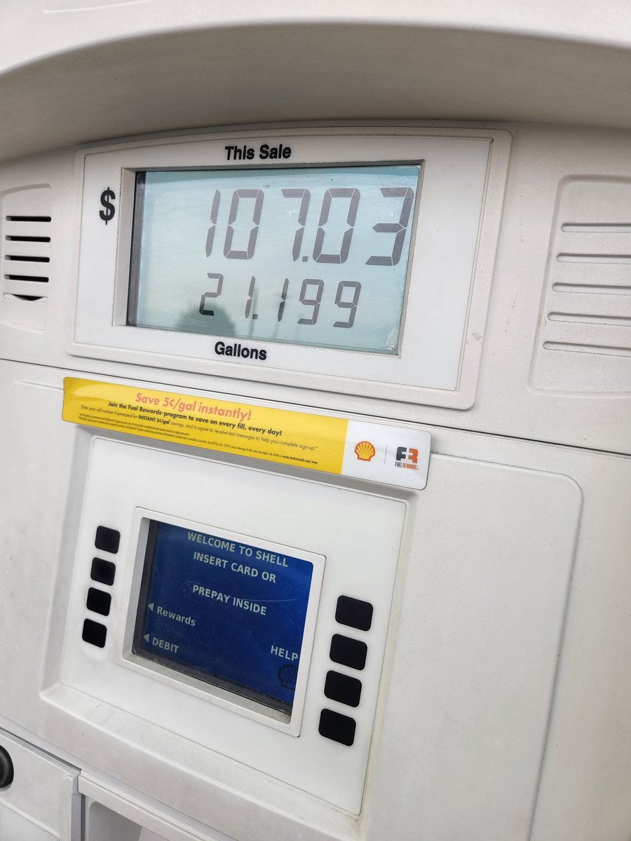 Fjb , this how much it cost to fill my truck . And wasn't close to empty.