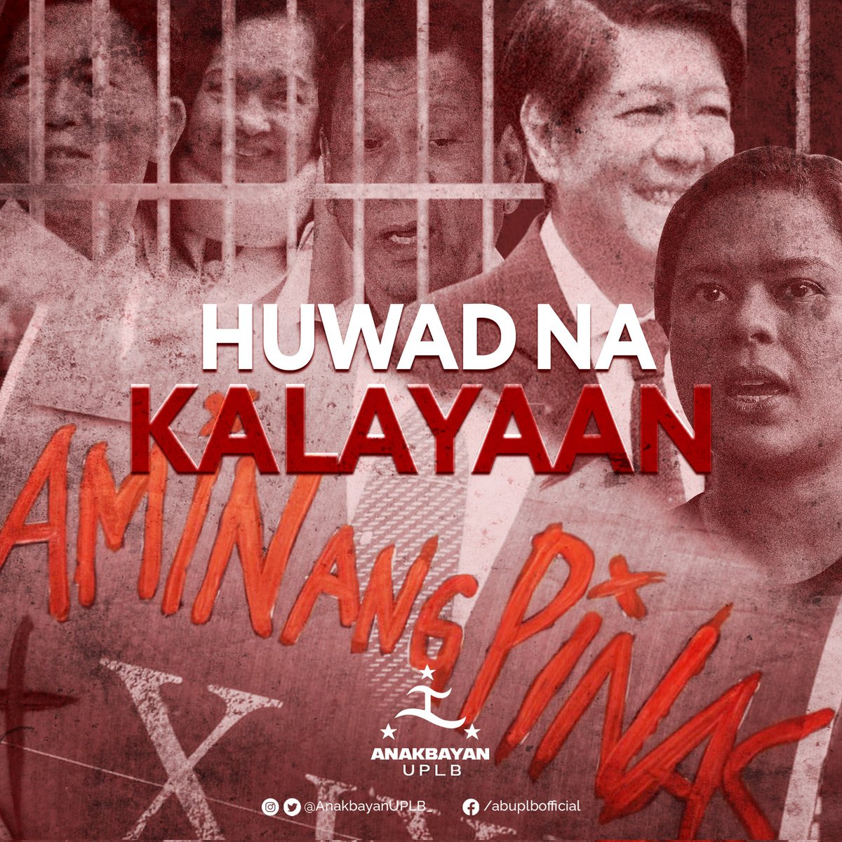 AnakbayanUPLB_'s tweet photo. WALANG TUNAY NA KALAYAAN SA PASISTANG PAGHAHARI NG MGA MARCOS AT DUTERTE!

KABATAAN, SAMA-SAMANG BAWIIN ANG ATING KARAPATAN AT KALAYAAN!

#HuwadNaKalayaan
#NoToMAD https://t.co/lOSqgkyzm4
