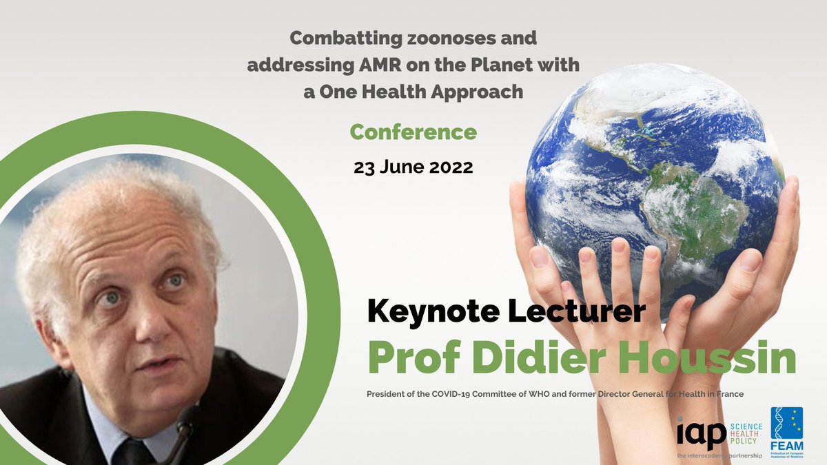 hcsmciv's tweet photo. Le professeur Didier Houssin, président de la commission COVID-19 du @WHO et ancien directeur général de la santé en France, sera le conférencier invité du colloque @FedEuroAcadMed / @IAPartnership .
En savoir plus sur l'événement : https://t.co/tM9IQlZg2u
#allforOneHealth 🌍 https://t.co/TStQA1qKJC