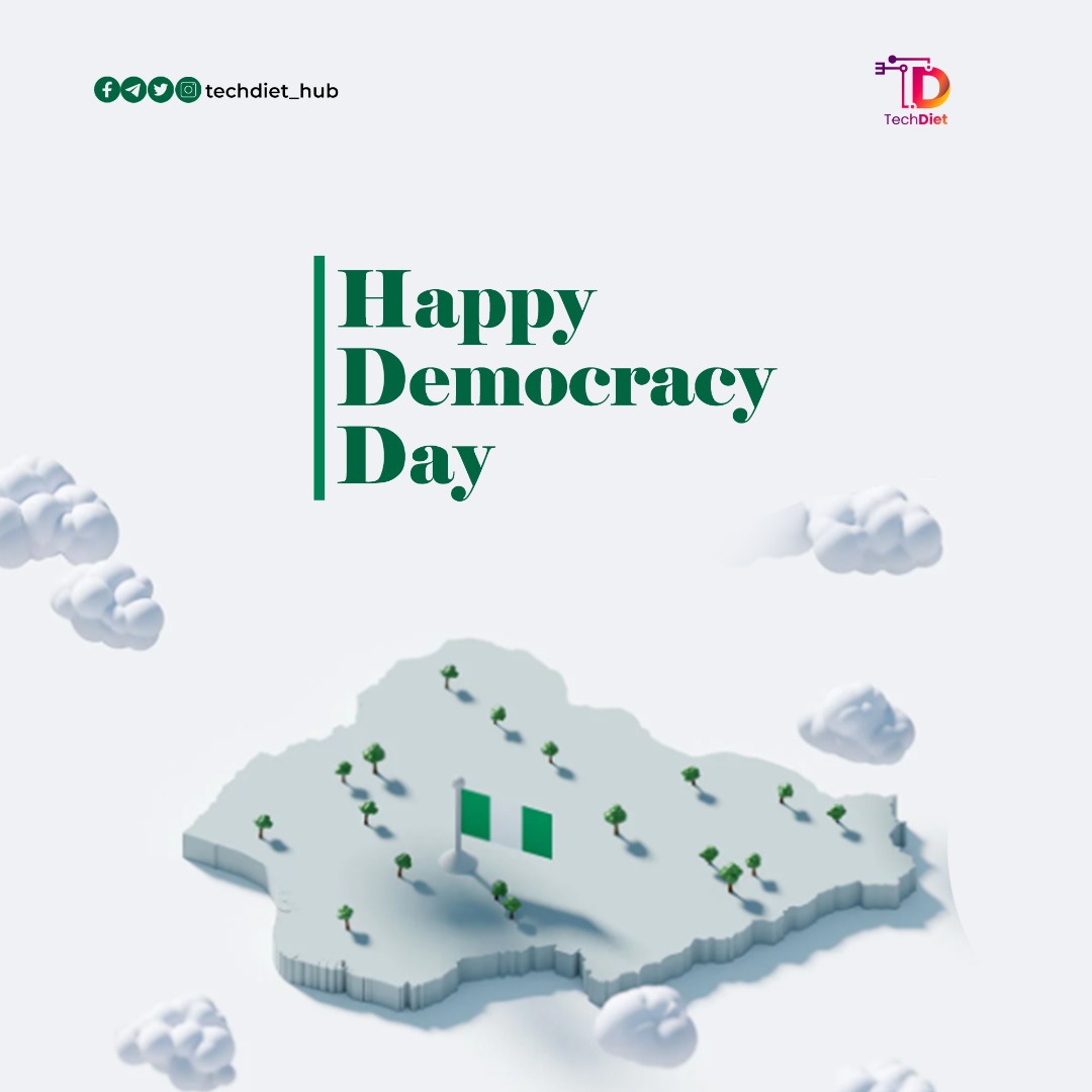 TechdietSpaces's tweet photo. Happy democracy day from all of us at techdiet.
#techworld #techdiet #DemocracyDay2022 https://t.co/ap76aLCX2Q