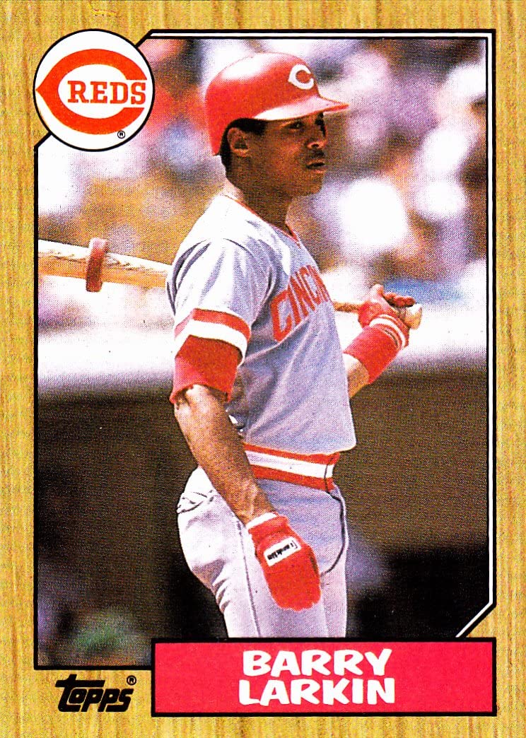 BucksFanBK's tweet photo. The 1987 @Topps baseball card set is the best ever card set designed and most collectible. Change my mind... cc: @WaxPackGods #1987Topps #Reds https://t.co/adNHDzlOTu