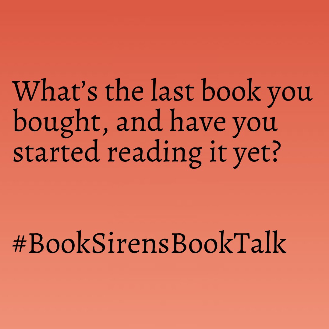 booksirens's tweet photo. Time for #BookSirensBookTalk!
#BookTwitter #BookSirens
Please QuoteRT your answers (if possible) https://t.co/FrE3Q8xAlx