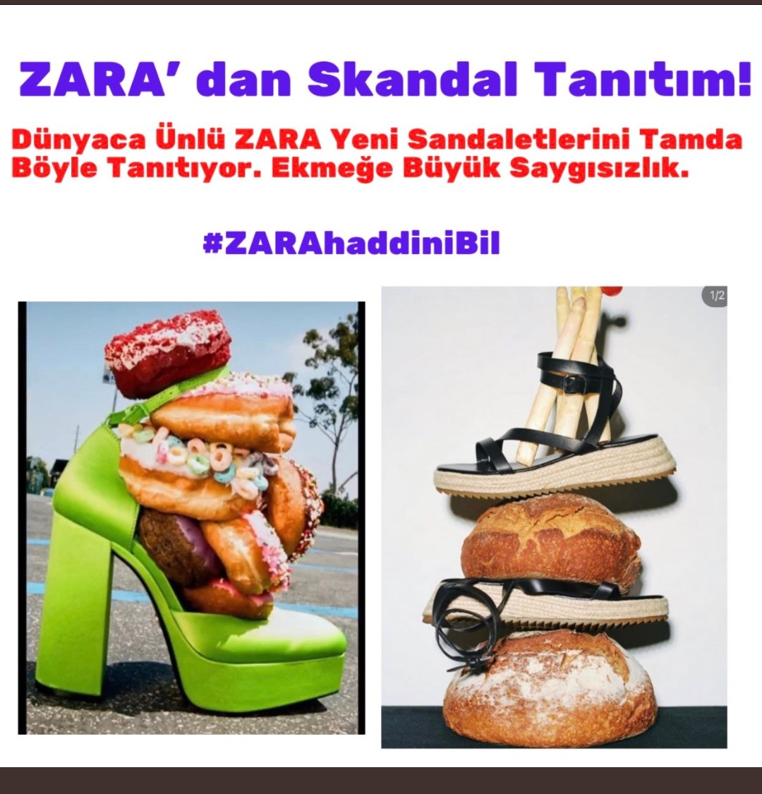 NurTeCe1's tweet photo. Bir tarafta bir lokma ekmeğe muhtaç milyonlar diğer tarafta ekmeği ayaklar altına alan küresel firmalar geldiğimiz nokta içler acısı... #zarahaddinibil https://t.co/493V8jDIWZ