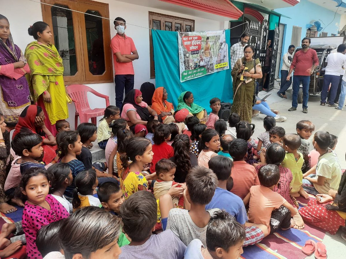 Richachandra16's tweet photo. #NoChildWorking
Campaign on World Day Against Child Labour started today at Paltan Lucknow with the councillor flagging off the rally, followed by community meeting, puppet show and signature campaign @IamSandeepKhare @VigyanF @NCPCR_ @dialoguewrks https://t.co/MTixKwVRKI