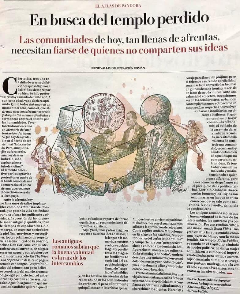 “Si solo vemos adversarios, nos derrotarán las adversidades”. Recuperar otro modo de estar en el mundo. Gracias <a href="/irenevalmore/">Irene Vallejo</a>