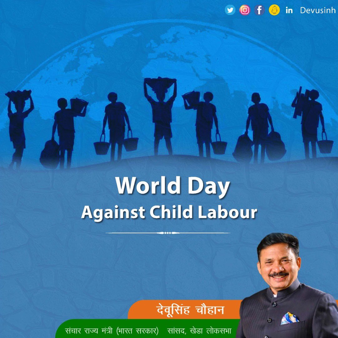 devusinh's tweet photo. On the occasion of World Day Against Child Labour, let us come together against this practice which kills the joy of living for our children and makes this world a dark place.

#WorldDayAgainstChildLabour https://t.co/T5sYkyCWfN