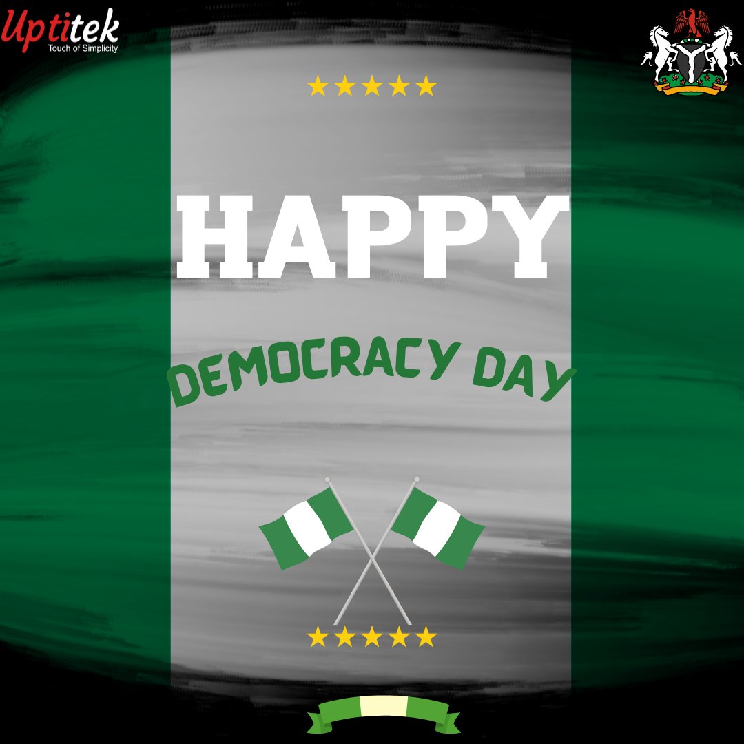 uptitek's tweet photo. Be patient, be ready, and do not be weary, as soon we will get to that Promised Land. Happy Democracy Day Nigeria.
#Nigeria 
#DemocracyDay 
#Uptitek https://t.co/D6StdXuyP3