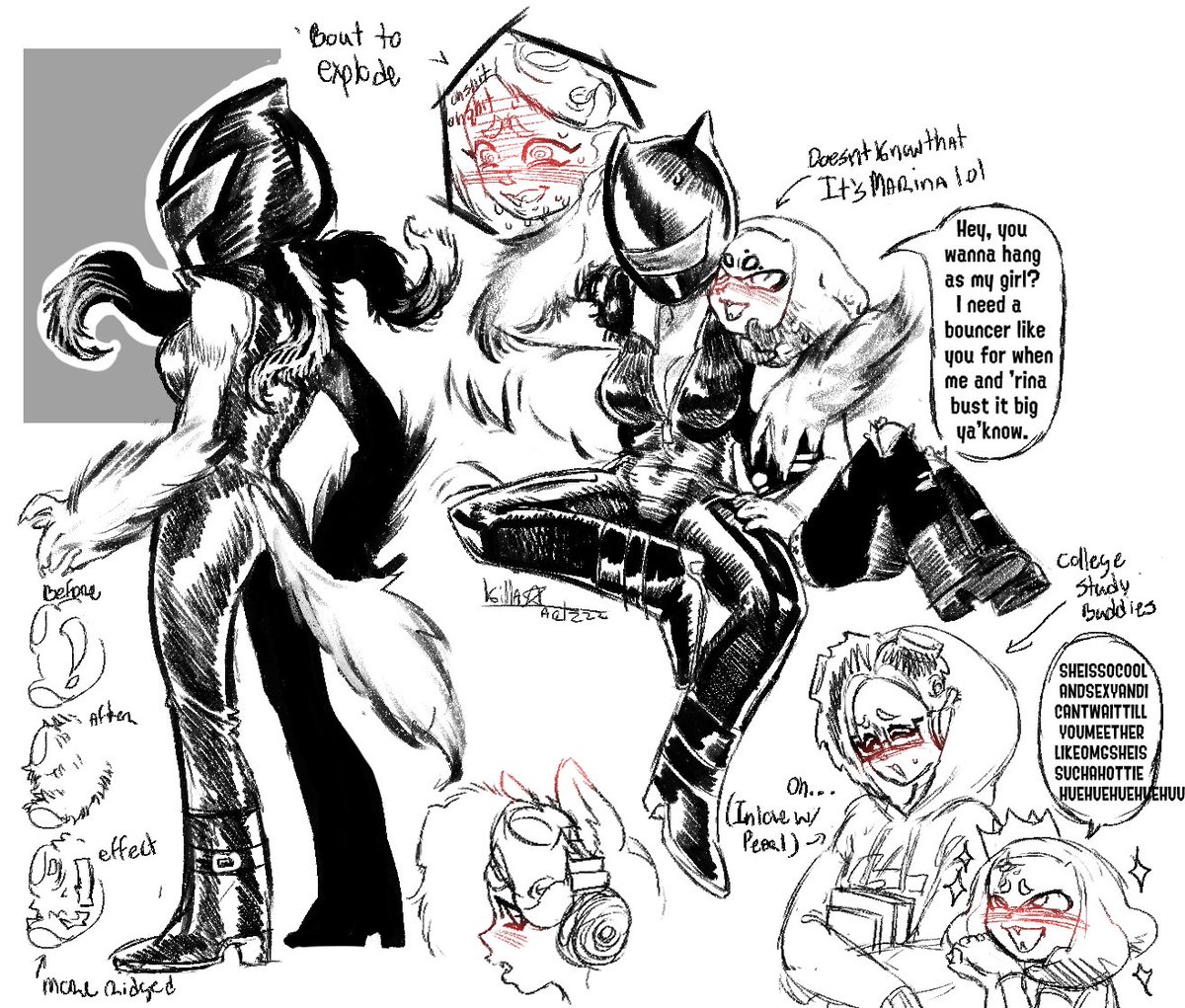 Killartzzz's tweet photo. a lil update about my werewolf pearlina au
#Splatoon #pearlina https://t.co/6EDGpidT2w