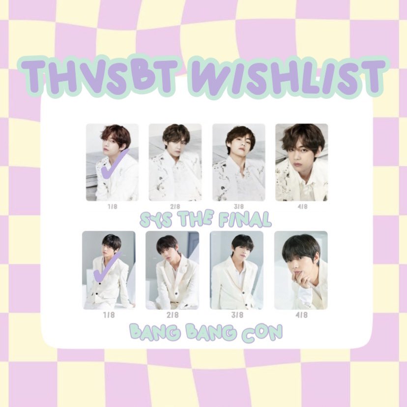 thvsbt's tweet photo. wtb // want to buy
mini photocard sys the final taehyung
[2/8, 3/8, 4/8]
mini photocard bang bang con taehyung [2/8, 3/8, 4/8]

with reasonable price and good condition

wtb wts tae taehyung mpc sys the final bang bang con rd ina kr jp bts https://t.co/nAPHWRKZ9F