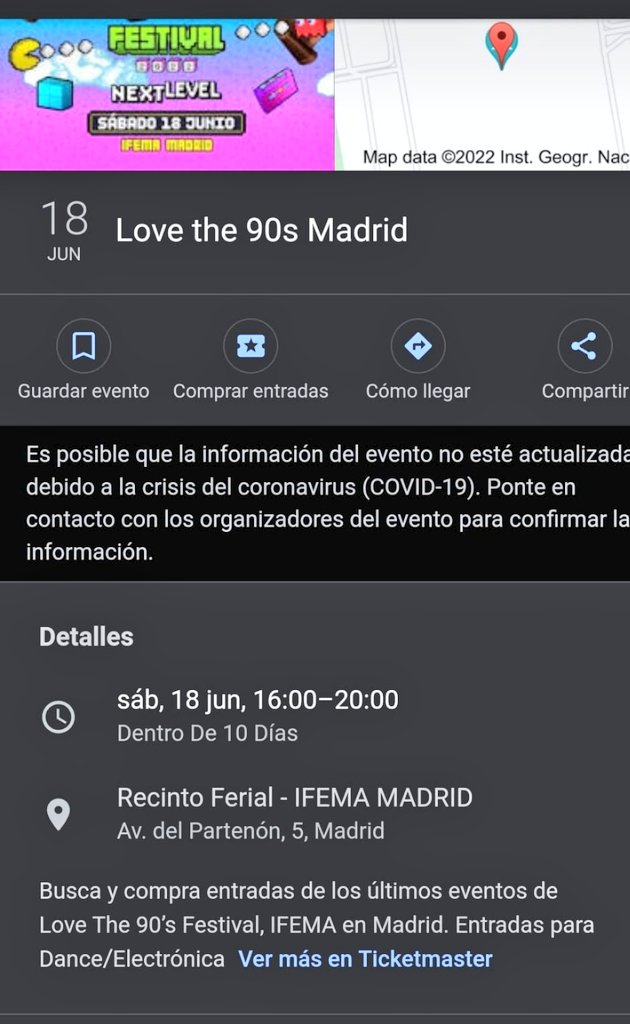 twiteranda's tweet photo. Encontrado! #festivallovethe90 # festival #90 #lovethe90 #Madrid #2022 https://t.co/RKmDTzXhAm