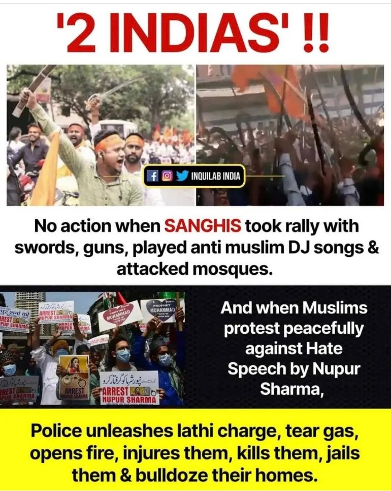 syedowaisi1's tweet photo. The @BJP4India targeting Muslim . When your sanghis protest no one will arrest see your humanity @PMOIndia @CMOfficeUP  see your insaf @dgpup @DelhiPolice @JharkhandPolice #Kanpur #MuslimsUnderAttackinIndia #ArrestNupurSharmaBJP https://t.co/ShZuA0OPRH