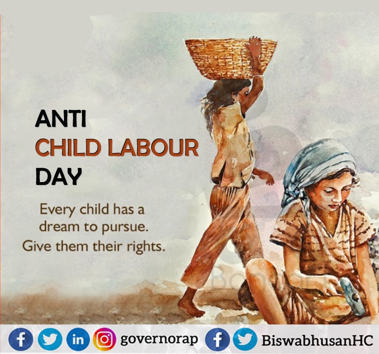 Let's put a stop to Child Labour...!!!
#AntiChildLabourDay @BiswabhusanHC ji @AmritMahotsav 
#RajatBhargavaIAS