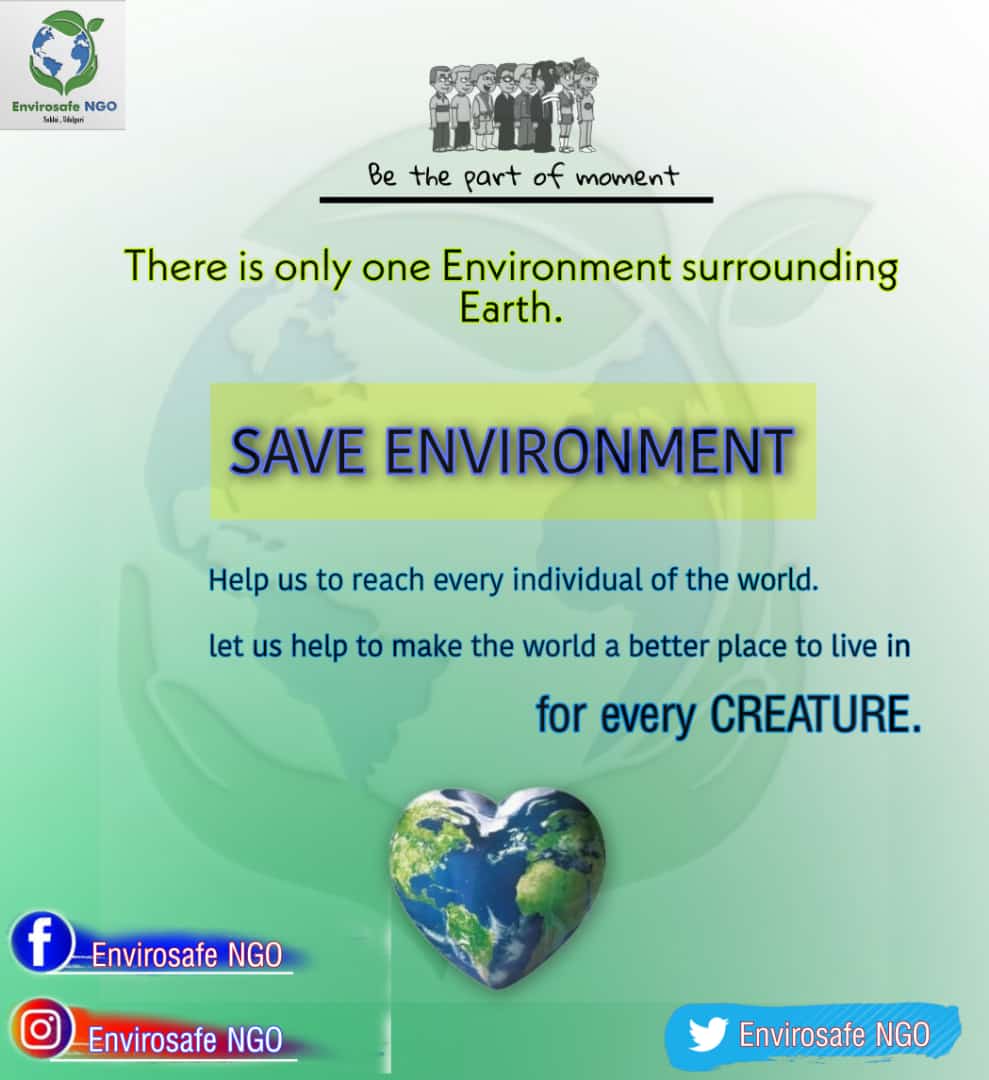 EnvirosafeN's tweet photo. 🌍SAVE ENVIRONMENT 🌍
Be the part of Moment .
#oneworldoneenvironment
#savenature #environment
Join us in Instagram - https://t.co/SknVF8xcdO
Twitter- https://t.co/CYv4MpYlAb
Also join in whatsapp group - https://t.co/dXrwY0ZXjK
#savenvironment https://t.co/ZU8P78A49V
