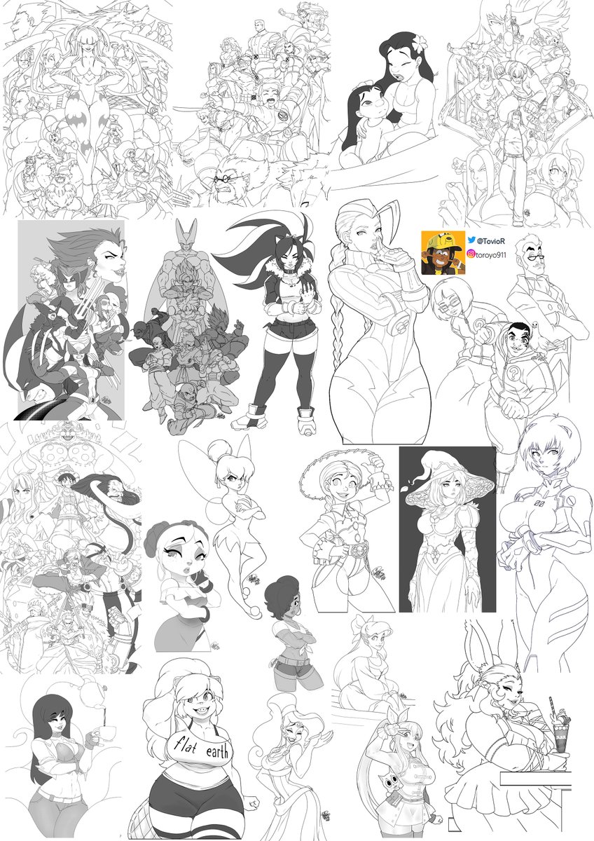I don't always save lines but "watcha workin' on?" pops up quite a bit in discord chats so here a few I kept. 