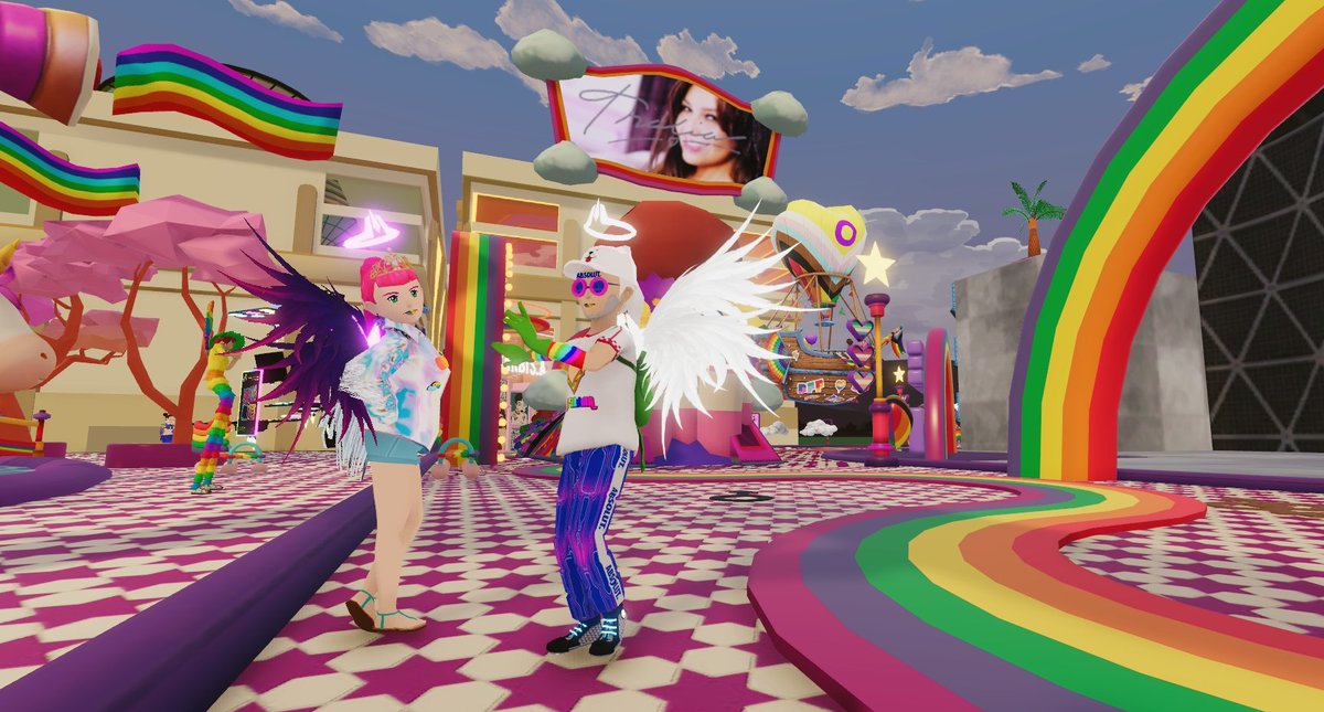 🏳️‍🌈🏳️‍🌈🏳️‍🌈 #Pride2022
<a href="/thalia/">Thalia</a> 🤩💖💖 #Metaverse @l_lCrypstianl_l #Decentraland #DecentralandPRIDE ❤️🧡💛💚💙💜