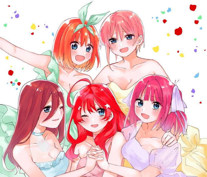 今までに描いた5人!🤍 