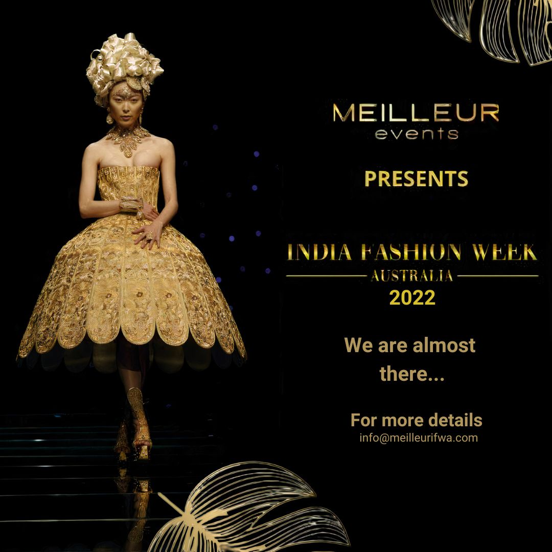 EventsMeilleur's tweet photo. Fashion week is here! Be the part of Australia biggest Indian Fashion week presented by Meilleur Events.
.
.
.
.
.
.
#indianfashionweek #IFWA #australia #fashionweek #meilleurevents #fashionshow #rampwalkmodel https://t.co/mhtvHKkvsT
