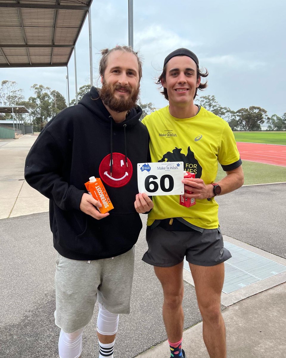 fllip21's tweet photo. Running over 4000km in 60 days, from Cairns to Melbourne for @MakeAWishAust 🚀🙌🏽 accompanied by @drinksuperboost https://t.co/eQGXhRNEFP