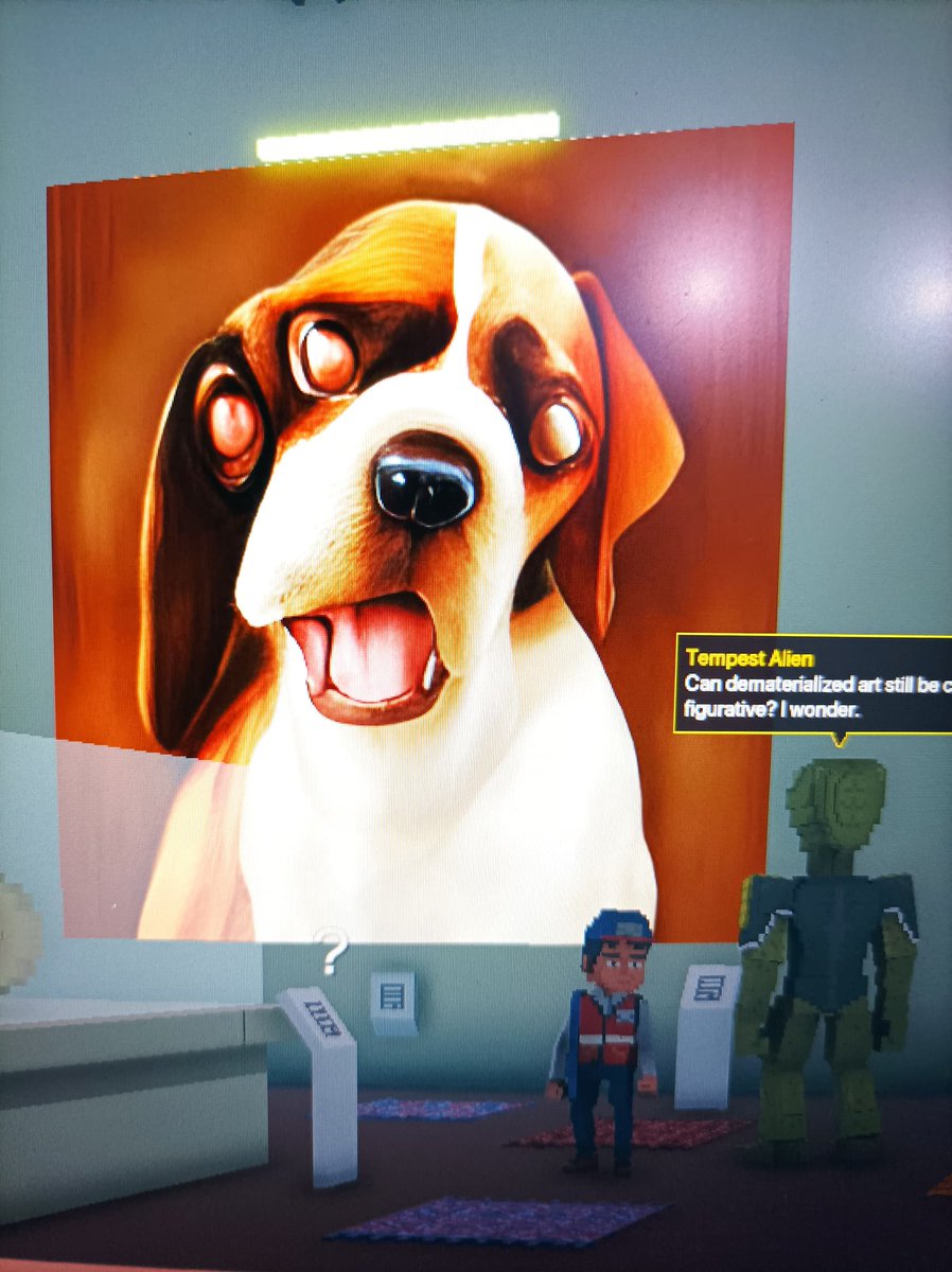 Amanalone19's tweet photo. @TheSandboxGame @MOCDA_ I just participated in the #TheSandbox weekly contest for a chance to win 200 mSAND! Here is my favorite piece from the exhibition, check out my screenshot below!
👇 https://t.co/1H9DfEr7PN