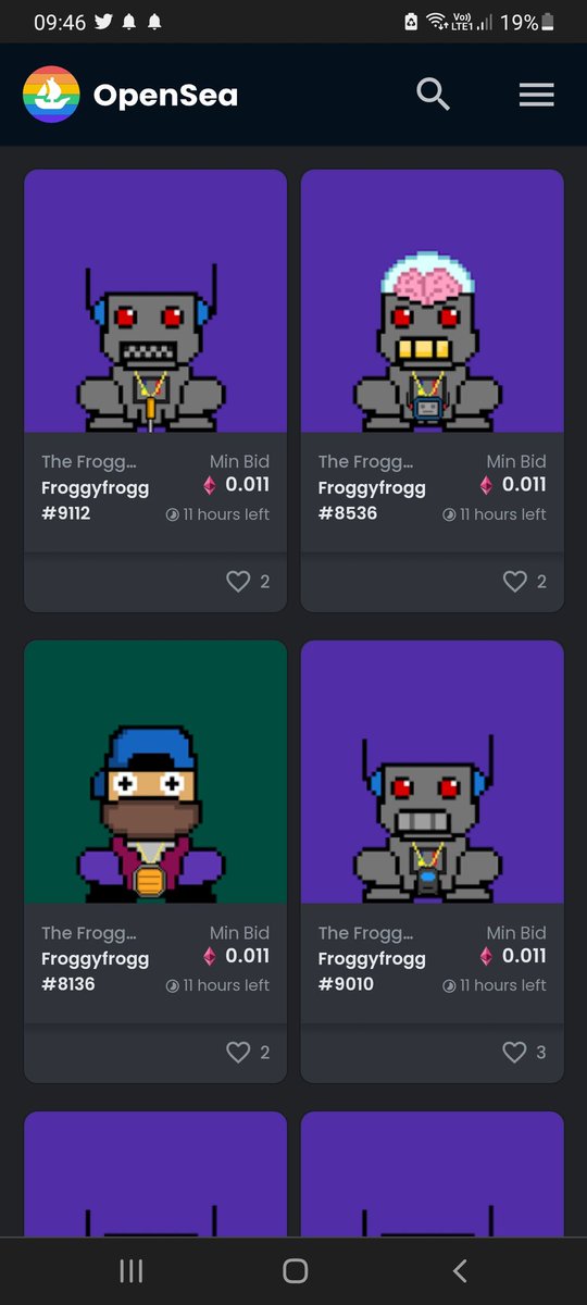 TFroggyfrog's tweet photo. FroggyFrog Nfts are live, 🥳🥳

All 1/1 🧐

https://t.co/FmySUlS64h

Min. bid. 0.11. #NFTCommumity #NFTs #NFTProject #CleanNFT #NFT #opensea https://t.co/xel3GXpw4e