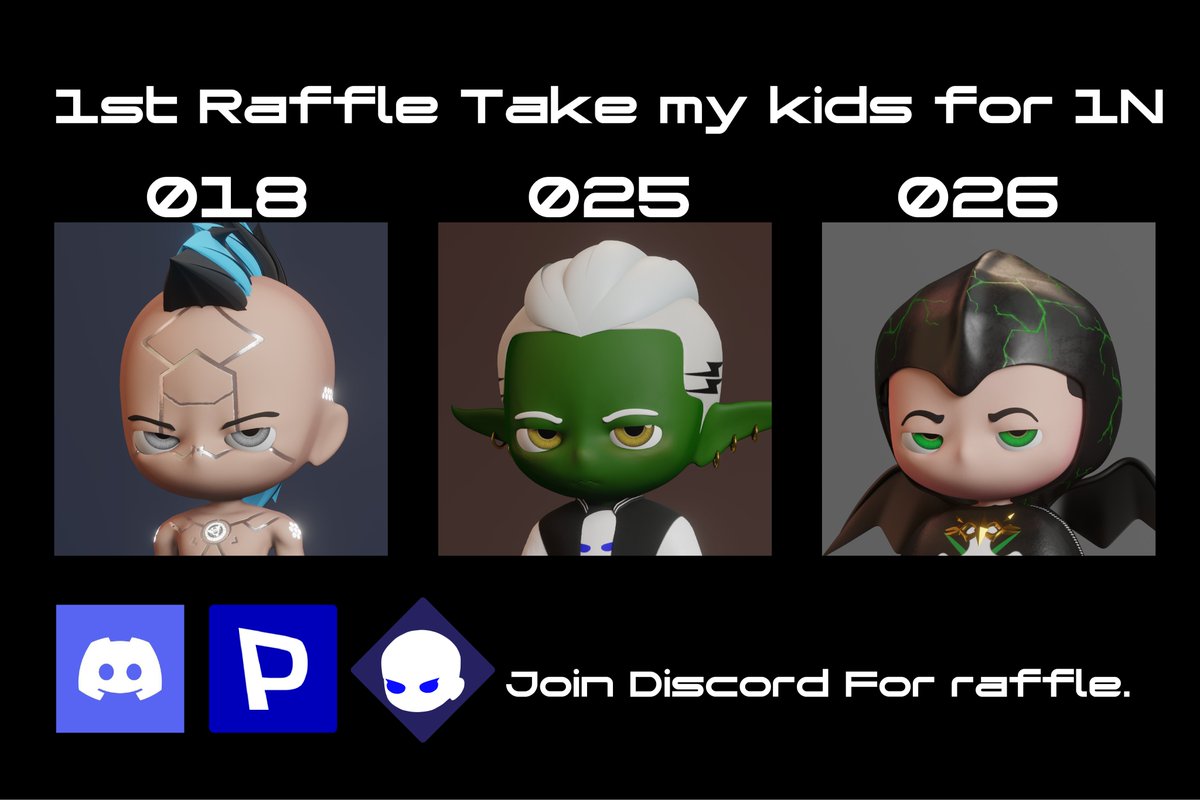 Discord Raffle Sale Starting at 09.00 PM มากดกันได้ครับ ในราคา1N เท่านั้นนนน ห้อง Giveaway !!!!
linktr.ee/p8xch
@ParasHQ 
#NEAR #PARASnft #NFTs