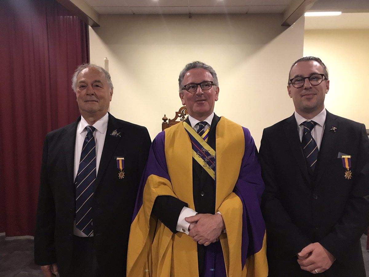 SussexOSM's tweet photo. Congratulations to our two members who were Admitted to our Ranks in the 2nd of OSM 150 Conclave in Peacehaven Sussex on Saturday.
#enjoymasonry #OrderoftheSecretMonitor #OSM #OSMPathway
@OEastlancs @OSM_Eastmids @k1ump @Masonicmoron @RusbyTan @SussexOSM @MarkMasonsHall https://t.co/FN0NgGZK2y