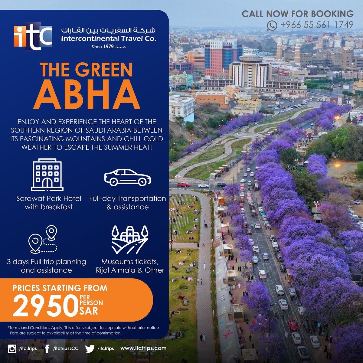 itctrips's tweet photo. إجازتك في أبها 🏞.. وجوها البارد وجبالها الخضراء 🌲🏔 https://t.co/PVaFJHt5H9