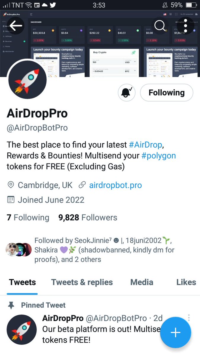 RJ_0922's tweet photo. @reneziv @AirDropBotPro Done https://t.co/FuwusbWNuf