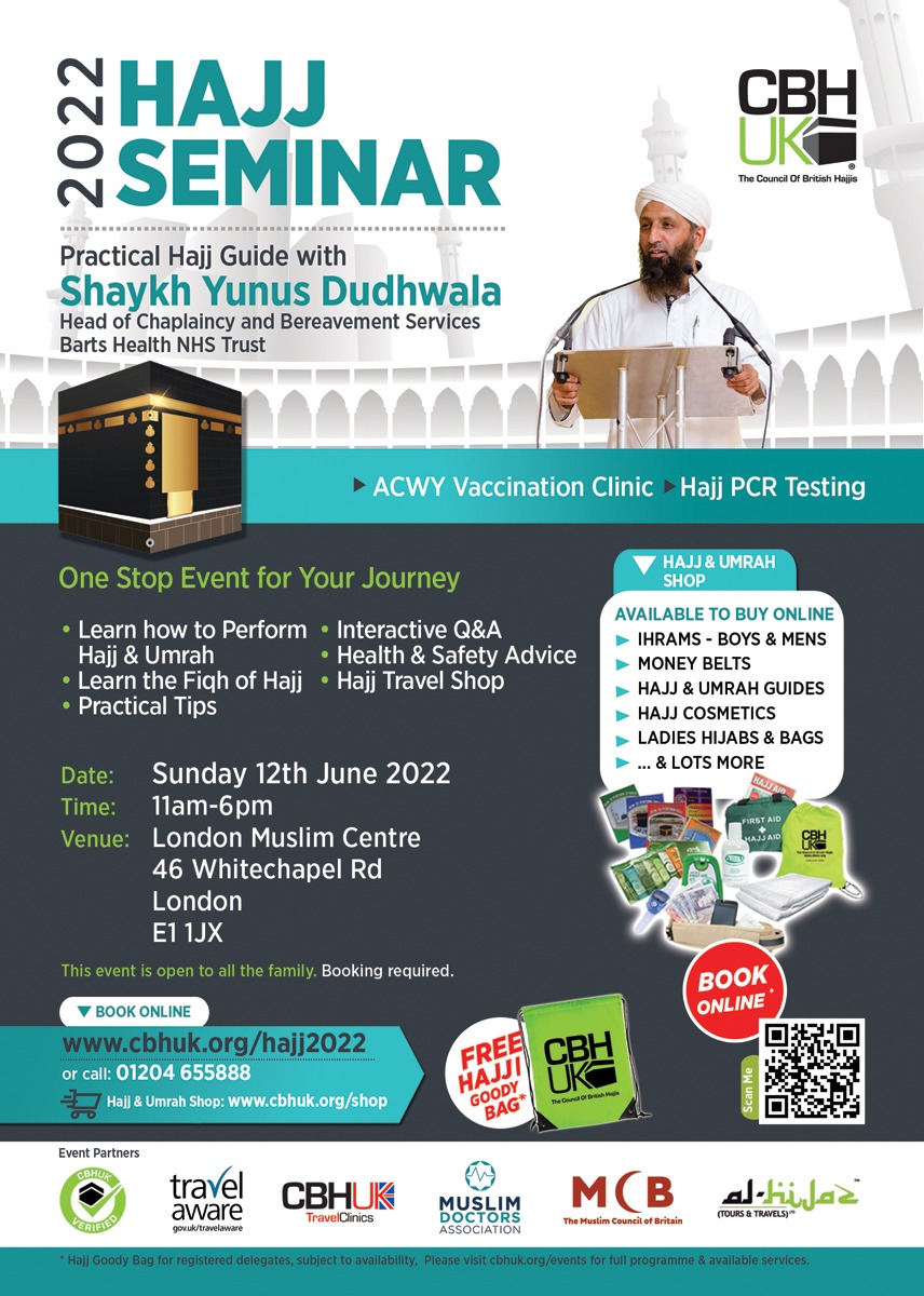 DestinyDunya's tweet photo. If you are planning on going on #Hajj you might want to attend the #HajjSeminar organised by @cbhuk further details below.

InshaAllah we can all go again soon. Ameen

@MuslimCouncil @Muslimdoctors @appghajjumrah https://t.co/QqXFO4GAVG