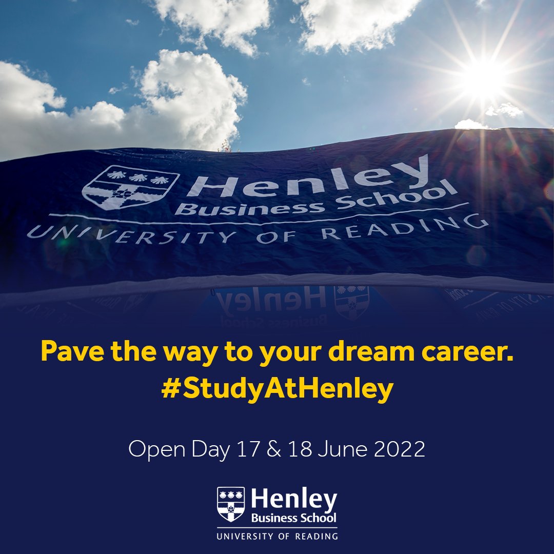 HenleyBSchool's tweet photo. Join us at our upcoming open day to kick start your career. Whether it be Business, Accounting, Real Estate or Finance, come and experience all Henley has to offer. https://t.co/V2RJXTETLr #StudyAtHenley https://t.co/l7QAdYdonU