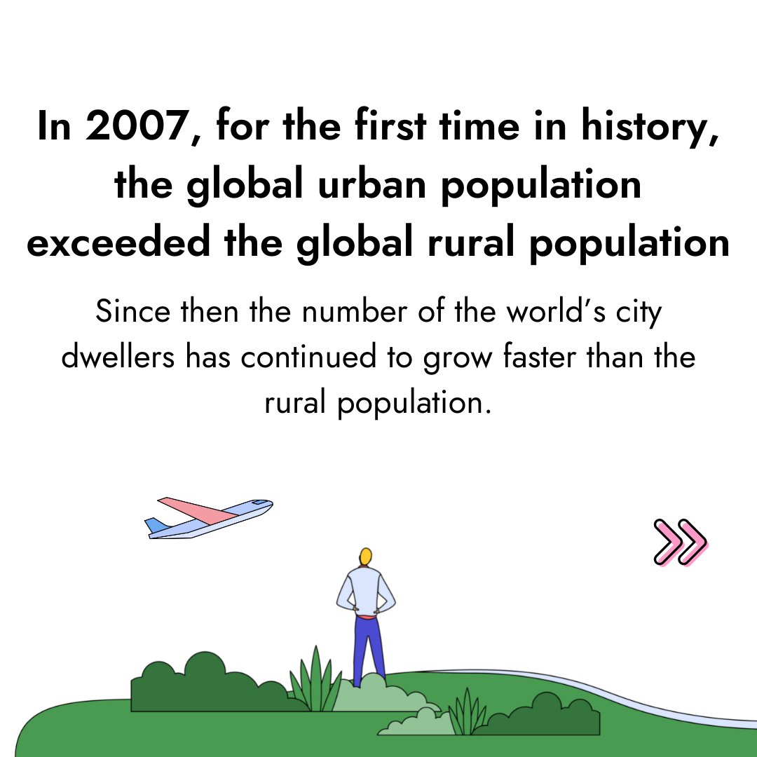 UNHABITAT's tweet photo. Urbanization is set to continue all around the world — from 56% of the world’s population living in cities today, to 60% by 2030 🏙️

#WUF11 will focus on addressing the challenges faced globally by urbanization to create resilient cities.

Register here: https://t.co/Ssoi6fBSbK https://t.co/T1imEy5m4P