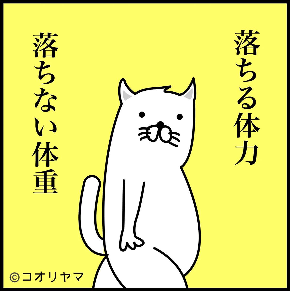 「落ちる体力。落ちない体重」歳を重ねた人々がダイエットすると感じる言葉に共感。