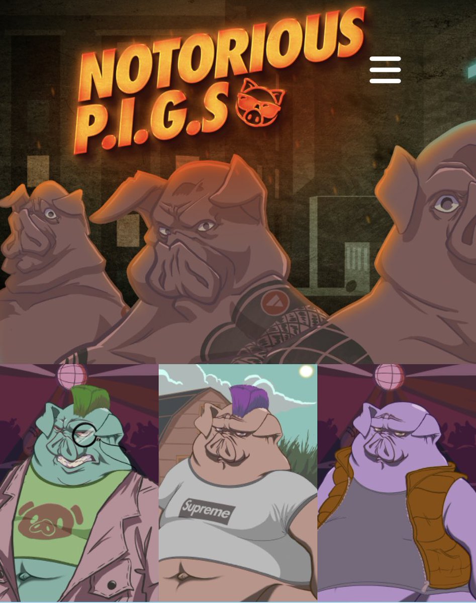 PyreSwap's tweet photo. The NFT Mints **LIVE** check our #NotoriousPIG Collection.
๐ฝ Cost: 2 #AVAX
๐ฝ 3333 in total
๐ฝ 3 Tiers - Boar, Hog, Pig
๐ฝ NFT Staking Soon
Mint a โPIGโ today!
https://t.co/HlbkTsQMBD or verified on @0xCampfire #Avalanche #AvalancheNFT #AVAXNFT #AvaxNftRush #NFTGiveaway https://t.co/3srZer3P8y