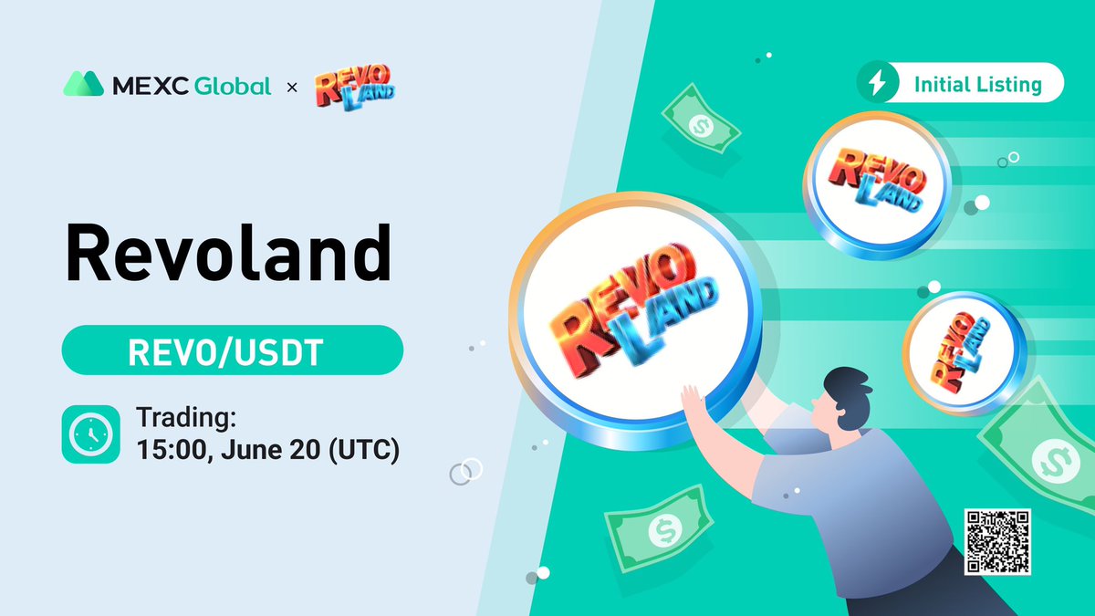 MEXC's tweet photo. 📈 $REVO/USDT will list as a spot trading pair in the Innovation Zone at 15:00 on Jun 20 (UTC) @Revolutionland 
 
Details: https://t.co/3Hzhyjrldl

💚Sign up: https://t.co/9v8MpnQjbS

#findnextmoonshot #Revoland #MEXCListing https://t.co/nxlQXrISYU