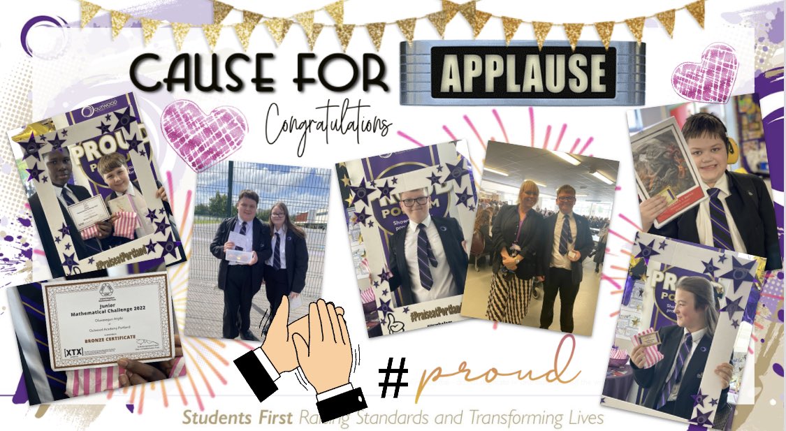 OutwoodPortland's tweet photo. Celebrating this week’s Cause for Applause students 👏🏻👏🏻👏🏻👏🏻 #ProudtobePortland #WorldClass https://t.co/fHFaMGCvar