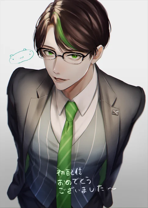 #彬作描けたよ  #彬作Ciii太郎初配信 
大遅刻ですが、初配信お疲れさまでした🎂
これからも応援しています。
(※なんか今からぱんつを脱ごうとしている人みたいなポーズ取っててすみません💦) 