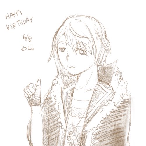 5日遅れ…。時間がとれなかった。申し訳ない出来の誕生日絵になってしまった。
＃アイナナ　＃棗巳波 https://t.co/9FQboQzDF5