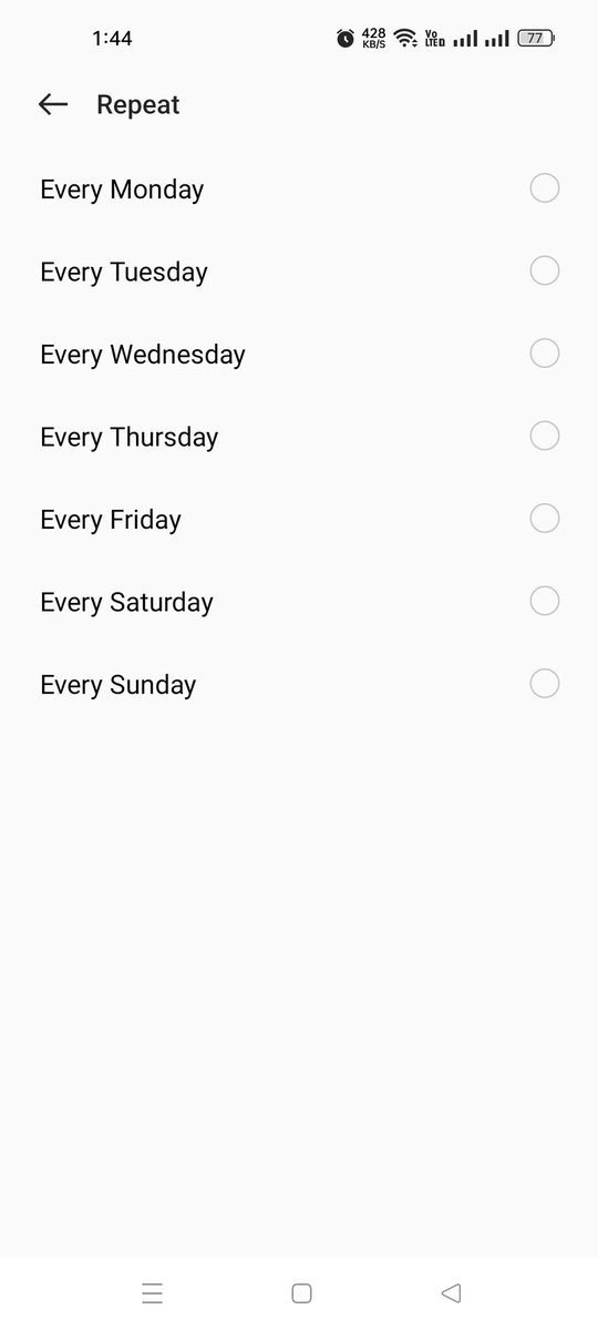 ShuvamDas97's tweet photo. @OPPOIndia 
I am using oppo Reno 7 pro but in the Alarm section there is no option for all day. It's problematic per day on the alarm manually. Please look into the matter. https://t.co/4Po7LUZSwy
