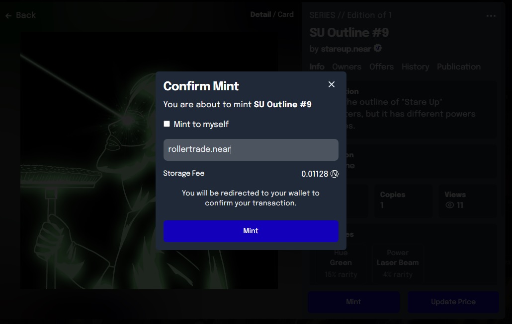 stare_up's tweet photo. The first Collector who bought Stare Up🤩 "rollertrade.near" receives a random SU Outline for Appreciation. Thank You and Congratulations!!🎉🥳

🔗https://t.co/QXqlSF3dyX

#NearCollector #NearNft #NFTCommmunity #StareUp https://t.co/ojmCv6q4yB