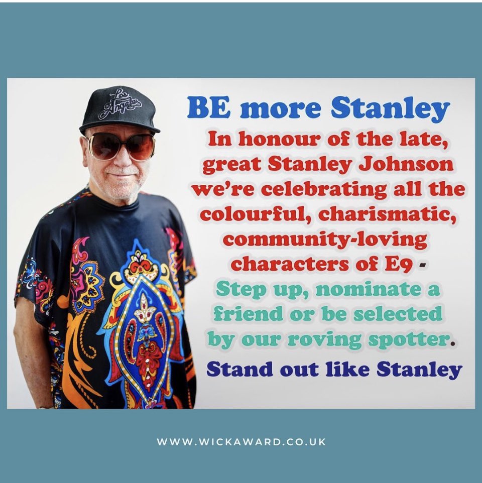 wickaward's tweet photo. It’s Well Street Common Festival today! Don’t forget to rock up and Be More Stanley all day long ❤️ @WellStCommon #wellstreetcommon https://t.co/gf5wsR4THF