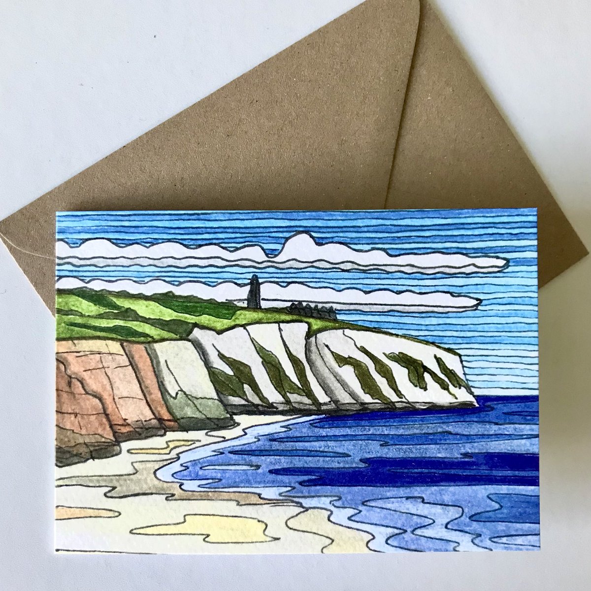 Definitely looking like a beach day here on the #IsleofWight ☀️ how about where you live? Original #art #greetingscards available now 😁 deejavuart.etsy.com #artist #giftideas #UKGiftHour #UKGiftAM #shopindie #CraftBizParty