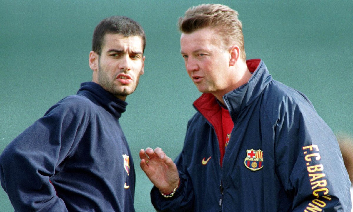 Even Van Gaal marvelled about how Guardiola could speak like a coach even while he was a player. Here's what he had to say: "I made him my captain in my first year. He was always a captain on the pitch anyway – a real captain. Because of that, I expected he would become a coach."
