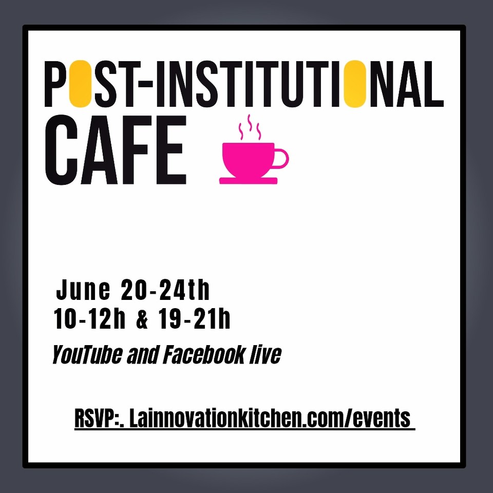 DTGspain's tweet photo. Join @jorgerodriguezn and @Dzente at the #postinstitutionalcafe during @documenta__ to discuss and build  community based #futureoflearning and #futureofeducation models. 
A collaboration between our #lainnovationkitchen and #movingschool Kassel. https://t.co/7NLygUtGIe