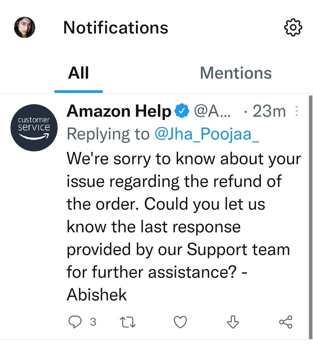 Jha_Poojaa_'s tweet image. Dear Amazon your service is really worst. 
I want my Refund asap.
#boycottamazon #worstamazon
#amazonbadservice
#worstcustometcare
@AmazonHelp @amazonIN @amazon