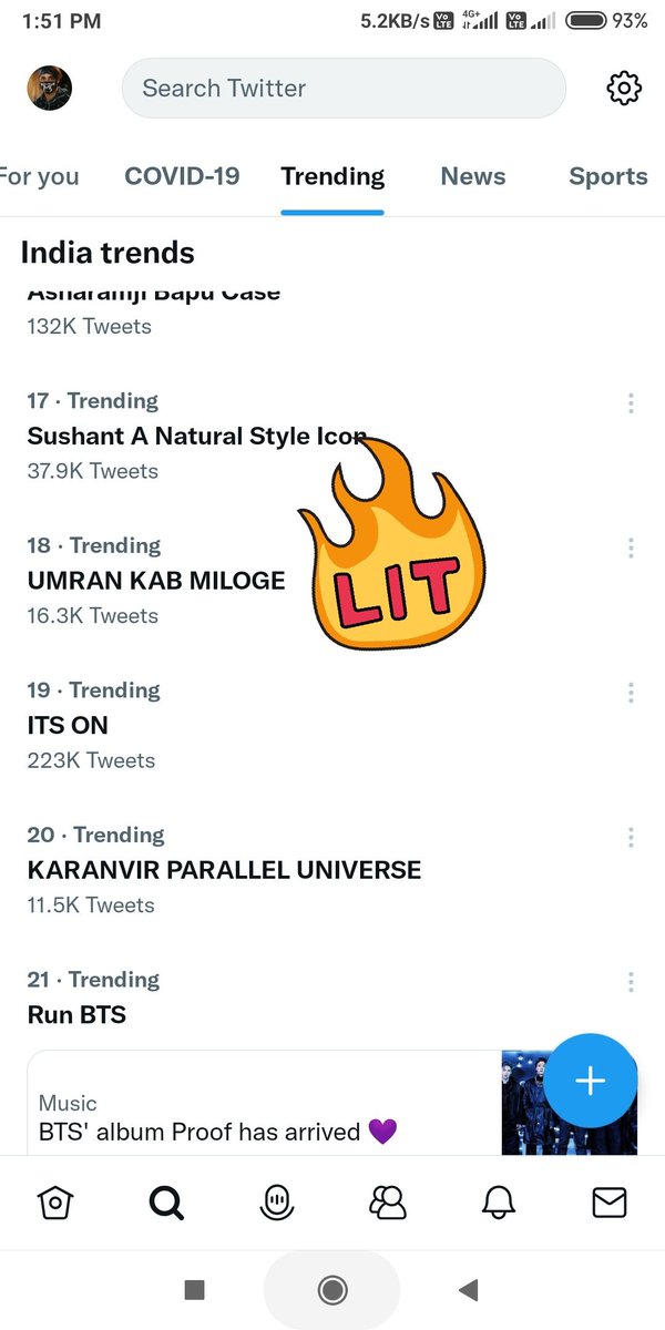 phc066's tweet photo. #UmRan Fans are amazing 👏👏❤️
Tagline trending at No.18 with 16K+ tweets 🔥🔥🔥

Please meet Soon...we are waiting for your reunion 🥺

@realumarriaz @kkundrra 

UMRAN KAB MILOGE
#UmarRiaz #KaranKundrra #UmRan https://t.co/fOx4ALqD3N