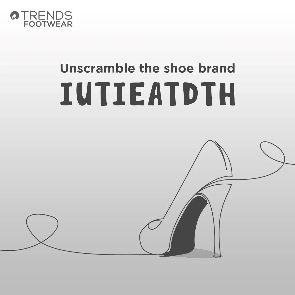 Trends_Footwear's tweet photo. Unscramble the name of the shoe brand
#Trendy #StyledByTrendsFootwear #TrendsFootwear #ContestAlert #GiveawayContest https://t.co/ojrIn8yxBy
